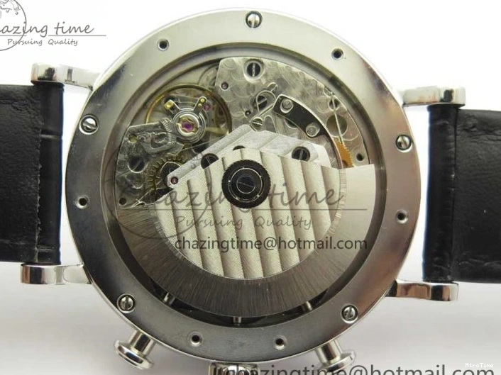 MIROTIME 0123 Portofino IW391001 SS ZK 1:1 Best Edition White Dial Silver Markers on Black Leather Strap A RelaxedFit 7139